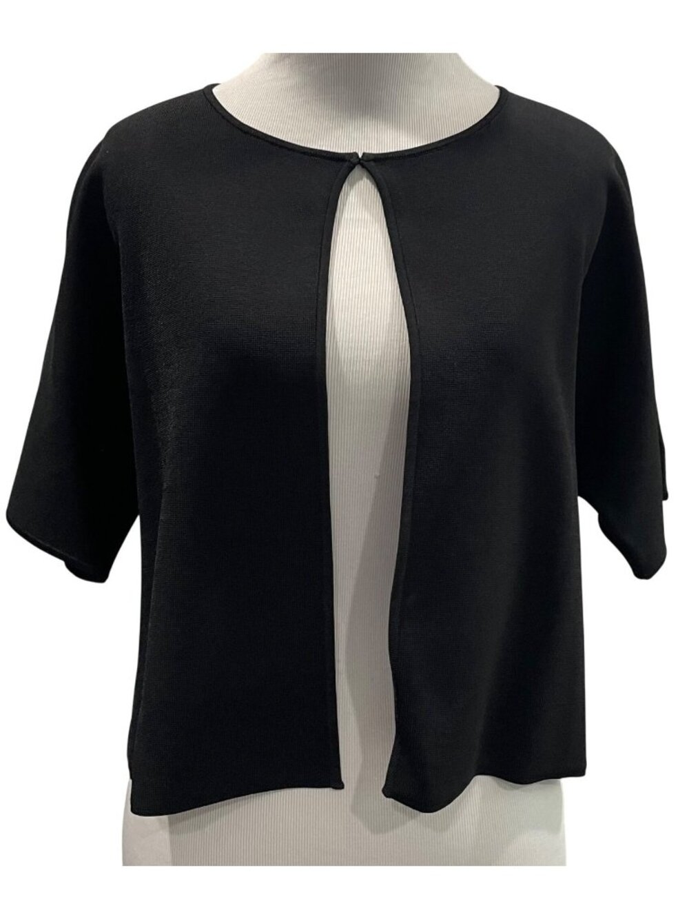Classiques Entier Whimsygoth Cardigan M Black Hi Low Open Front Preppy Capsule